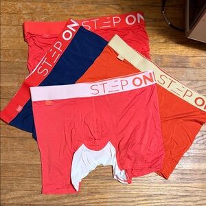 Men's Trunk Briefs - Red, Blue, Orange